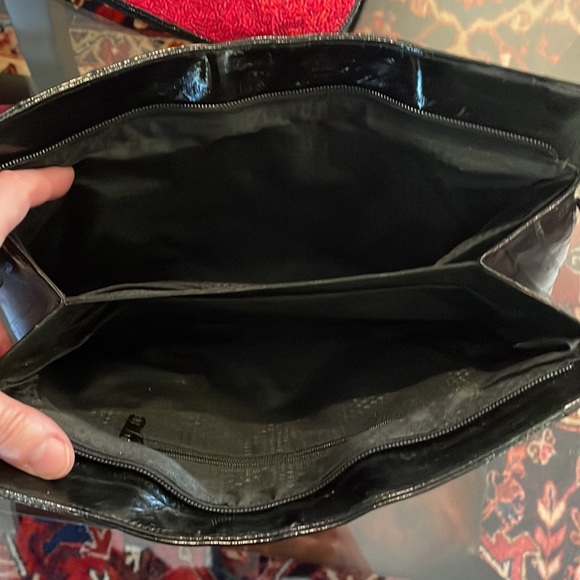 Eel Skin clutch w wristlet - Picture 4 of 6